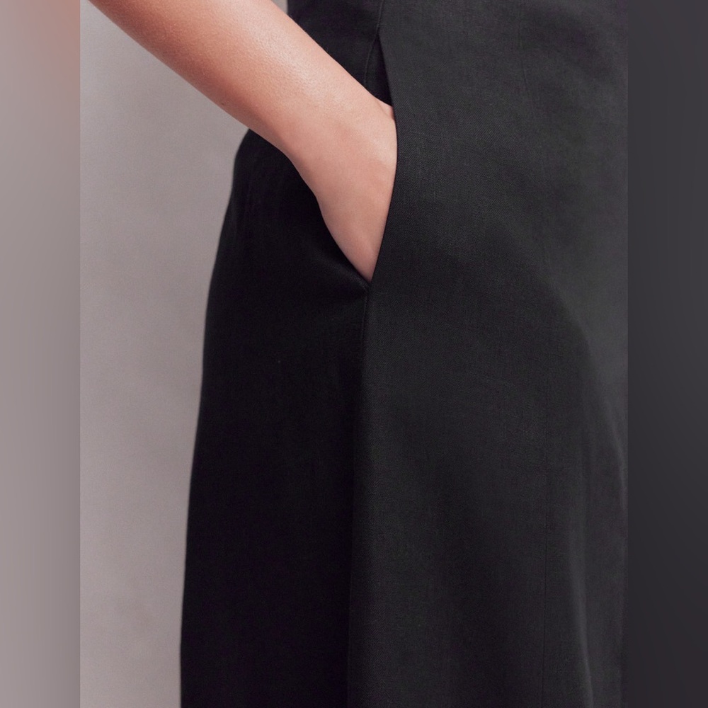 NWT Boden Miriam Linen Maxi Skirt in Black - Picture 2 of 10